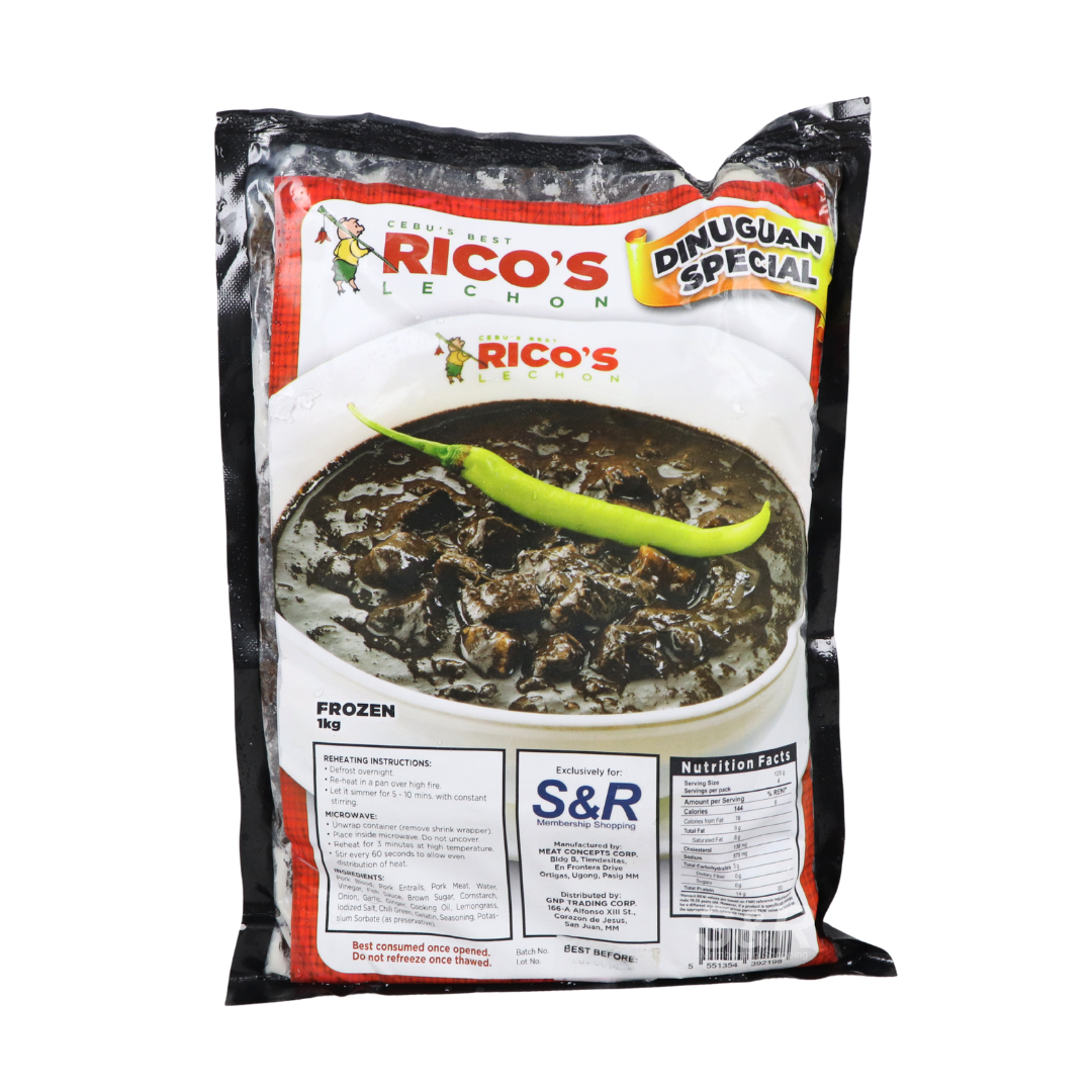 Rico's Lechon Frozen Dinuguan Special 1kg